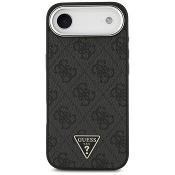 Guess 4G Triangle Logo MagSafe Case Защитный чехол для iPhone Air / чёрный серебристый (GUHMP17MP4TSRCMK)