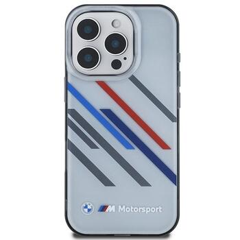 BMW Motorsport IML Random Stripes Aizsargapvalks Priekš Apple iPhone 16 Pro (BMHCP16L23HTRAG)