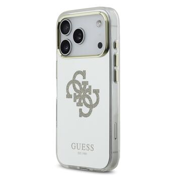 Guess PC/TPU Mirror 4G Glitter Logo MagSafe Case Aizsargapvalks priekš Apple iPhone 17 Pro Max (GUHMP17XHMR4GDG)