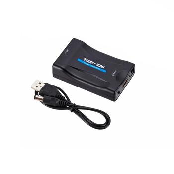 RoGer Адаптер для Преобразования сигнала SCART на HDMI (+Audio) Черный (RG-SCART-HDMI-CON-BK)