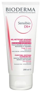 Bioderma Sensibio DS+ Очищающий и успокаивающий гель 200 ml (3401397240531)