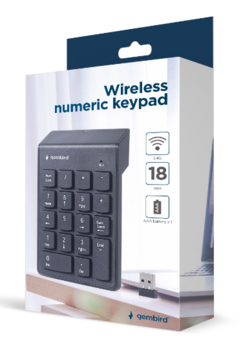 Gembird KPD-W-02 Bezvadu Ciparu Klaviatūra USB (KPD-W-02)