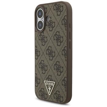 Guess 4G Strap Triangle Logo MagSafe Aizsargapvalks priekš iPhone 17 / brūns (GUHMP17SP4TSDPPSW)