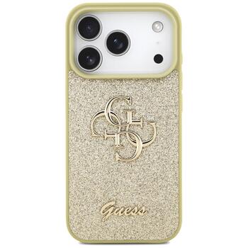 Guess Fixed Glitter Big 4G case Защитный чехол для iPhone 17 Pro / золотой (GUHCP17LHG4SGD)
