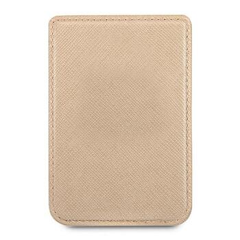 Guess Wallet Card Slot GUWMSSASLGOMagSafe Saffiano Telefona maciņš / zelta (GUWMSSASLGO)