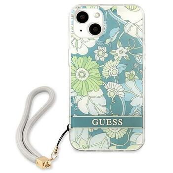 Guess GUHCP13SHFLSN Flower Strap Aizsargapvalks priekš iPhone 13 mini 5,4