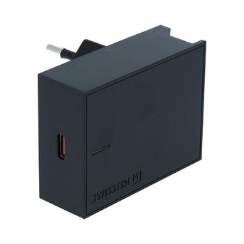 Swissten 25W Samsung Super Fast Charging lādētājs ar 1.2 m USB-C uz USB-C kabelis (SW-SAM-SFC-BK)