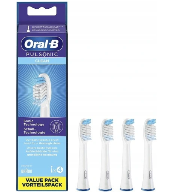 Oral-B Pulsonic Clean Zobu Birstes Uzgaļi 4 gab (4210201299813)
