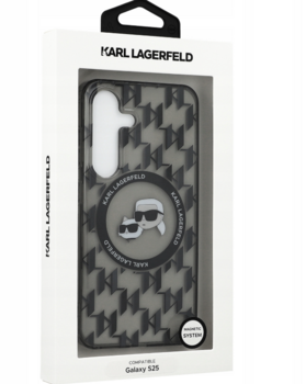 Karl Lagerfeld Button Karl&Choupette Heads On KL Pattern MagSafe Чехол для Samsung Galaxy S25 (KLHMS25SHMCKMHK)