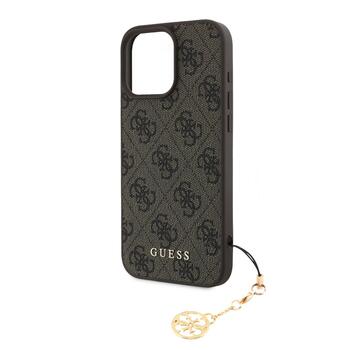 Guess 4G Charm Case Защитный чехол для iPhone 16 Pro Max Tone on Tone / коричневый (GUHCP16XGF4GCW)
