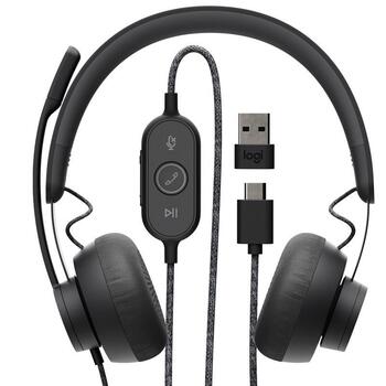 Logitech Zone Wired Vadu Austiņas ar Mikrofonu (981-000875)
