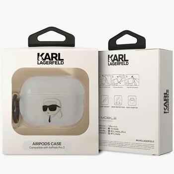 Karl Lagerfeld KLAP2HNIKTCT Ikonik Karl Lagerfeld Защитный чехол для Airpods Pro 2 (2022/2023) / прозрачный (KLAP2HNIKTCT)