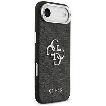 Guess 4G Big 4G Classic Logo Защитный чехол для iPhone 17 Air / чёрно-серебристый (GUHCP17MP4G4SMCK)
