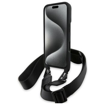 BMW M Edition Carbon Stripe & Strap Aizsargapvalks priekš Apple iPhone 16 Plus (BMHCP16M23PSCCK)