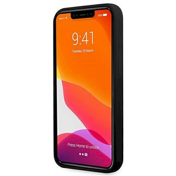 Guess GUHCP13XLS4GGBK Silicone 4G Logo Защитный чехол для iPhone 13 Pro Max 6.7