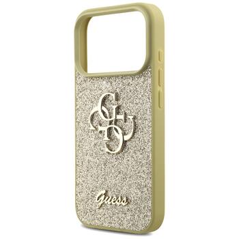 Guess Fixed Glitter Big 4G case Защитный чехол для iPhone 17 Pro / золотой (GUHCP17LHG4SGD)