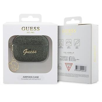 Guess GUAP2GLGSHA Glitter Flake 4G Charm Защитный чехол для AirPods Pro 2 (2022/2023) / хаки (GUAP2GLGSHA)
