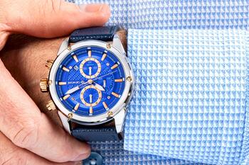 Giewont Chronograph Sapphire Vīriešu pulkstenis / sudrabaini zils (GW8810-A2)