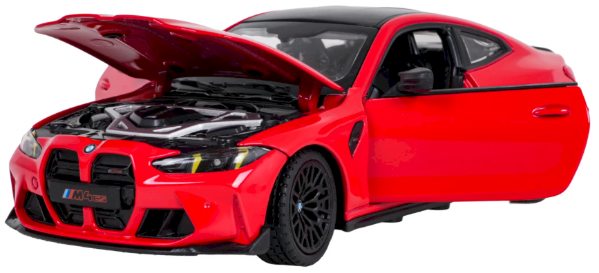 Rastar BMW M4 CS Metāla automašīnas modelis 1:24 Sarkana (64760RE)