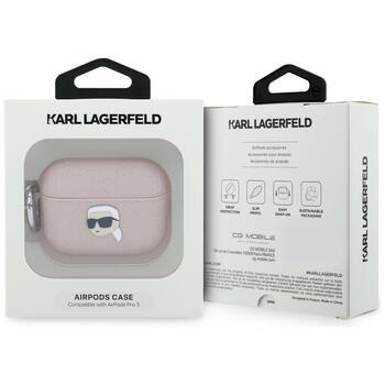 Karl Lagerfeld Monogram Karl Head Case Защитный чехол для AirPods Pro 3 / розовый (KLAP3PGKIPP)
