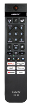 Savio RC-26 IR Bezvadu TV Tālvadības pults priekš Philips (RC-26)