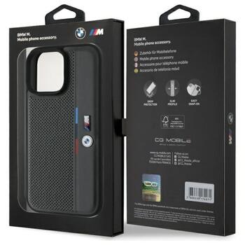 BMW M Perforated Tricolor Detail Line Aizsargapvalks priekš Apple iPhone 16 Pro (BMHCP16L23PUPVA)