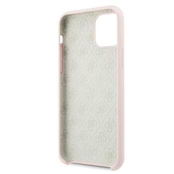Guess GUHCN58LS4GLP Silicone 4G Tone On Tone Защитный чехол для iPhone 11 Pro / светло-розовый (GUHCN58LS4GLP)