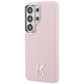 Case Karl Lagerfeld K Metal Logo MagSafe Защитный чехол для Samsung Galaxy S26 Ultra / розовый (KLHMS26L5PGFKHGP)