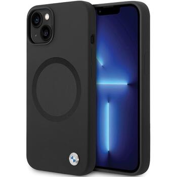 BMW BMHMP14SSILBK2 Aizmugurējais Apvalks Priekš Apple iPhone 13 / 14 / 15 (BMHMP14SSILBK2)