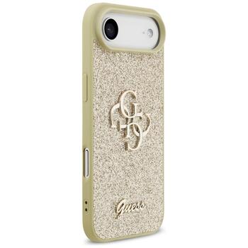 Case Guess Fixed Glitter Big 4G Защитный чехол для iPhone Air / золотой (GUHCP17MHG4SGD)