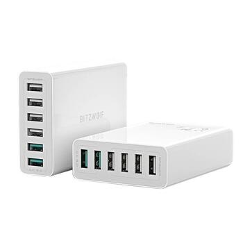 BlitzWolf BW-S15 Зарядное Устройство 6x USB / QC 3.0 / 60W (BW-S15 EU)