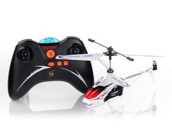 SYMA S5 Helikopters žiroskopu stabilizatoru / LED / Balts (SYMA-S5-WH)
