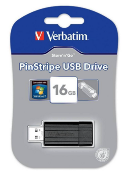 Verbatim PinStripe USB Флэш-память 16GB (49063)