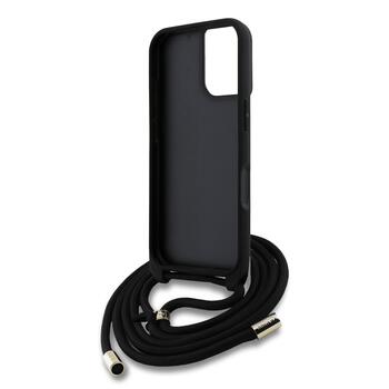 Guess PU 4G Metal Logo Crossbody Strap Case Защитный чехол для Apple iPhone 16 (GUHCP16SP4GMGCRW)