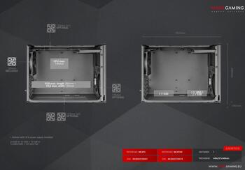 Mars Gaming MCXPS mATX Ultra-Compact Gaming PC Case with MESH & Glass Panel (MCXPS)