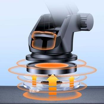 Joyroom JR-ZS283 Car Mount Clamp Holder Автомобильный держатель 360 Rotation (Dashboard Version) 4.7-6.7 inch / чёрный (JR-ZS283DASH-BLK)