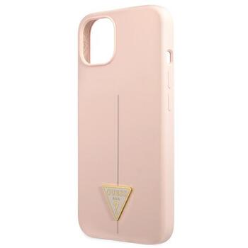 Guess GUHCP13SSLTGP Silicone Triangle Hardcase Защитный чехол для iPhone 13 mini 5,4