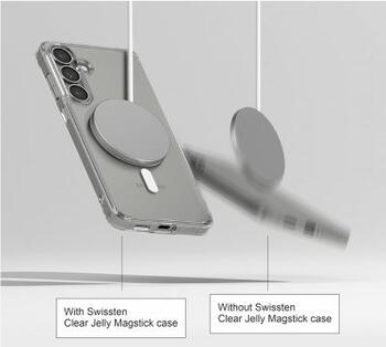 Swissten Clear Jelly MagStick Back Cace Защитный Чехол для Samsung Galaxy S24 FE 5G (33001731)