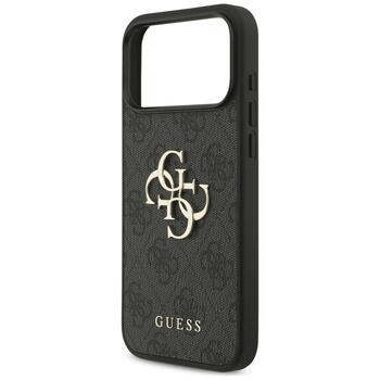 Guess 4G Big Logo Case Aizsargapvalks priekš iPhone 17 Pro Max / melns (GUHCP17X4GMGGR)