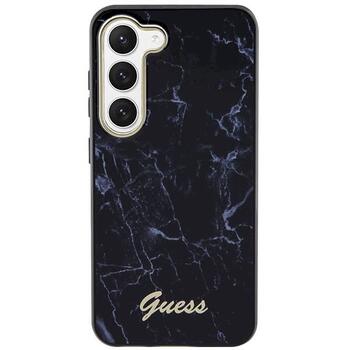 Guess GUHCS23MPCUMAK Hardcase Marble Aizsargapvalks priekš Samsung Galaxy S23+ / melns (GUHCS23MPCUMAK)