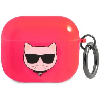 Karl Lagerfeld KLA3UCHFP Защитный чехол для AirPods 3 Choupette / розовый (KLA3UCHFP)