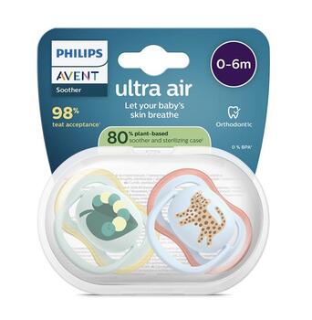 Philips Avent Ultra Air Детские Пустышки 0-6m 2шт (SCF087/02)
