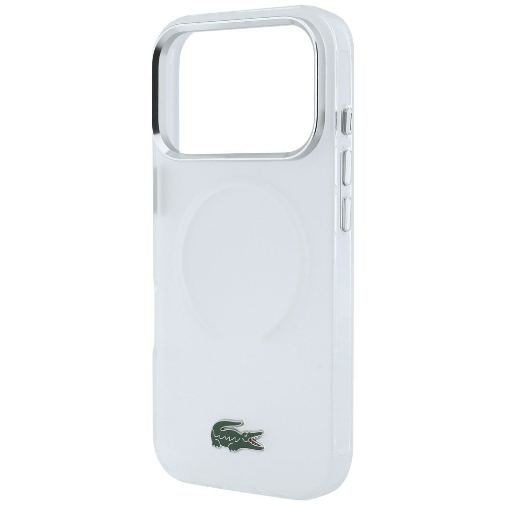 Lacoste IML Frosted Laquer Logo MagSafe Case Aizsargapvalks priekš iPhone 18 Pro Max / 17 Pro Max / caurspīdīgs (LCHMP18X6UFRLAH)