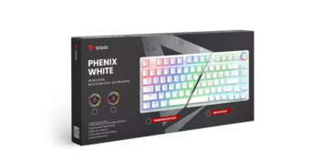 Savio Phenix WHITE GAT YELLOW Mechanical Klaviatūra Spēļu USB + Bluetooth (5901986049302)