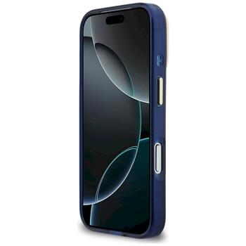 Case Guess IML 4G Script Metal Защитный чехол для iPhone 17 Pro / синий (GUHCP17L5HC4MLSB)
