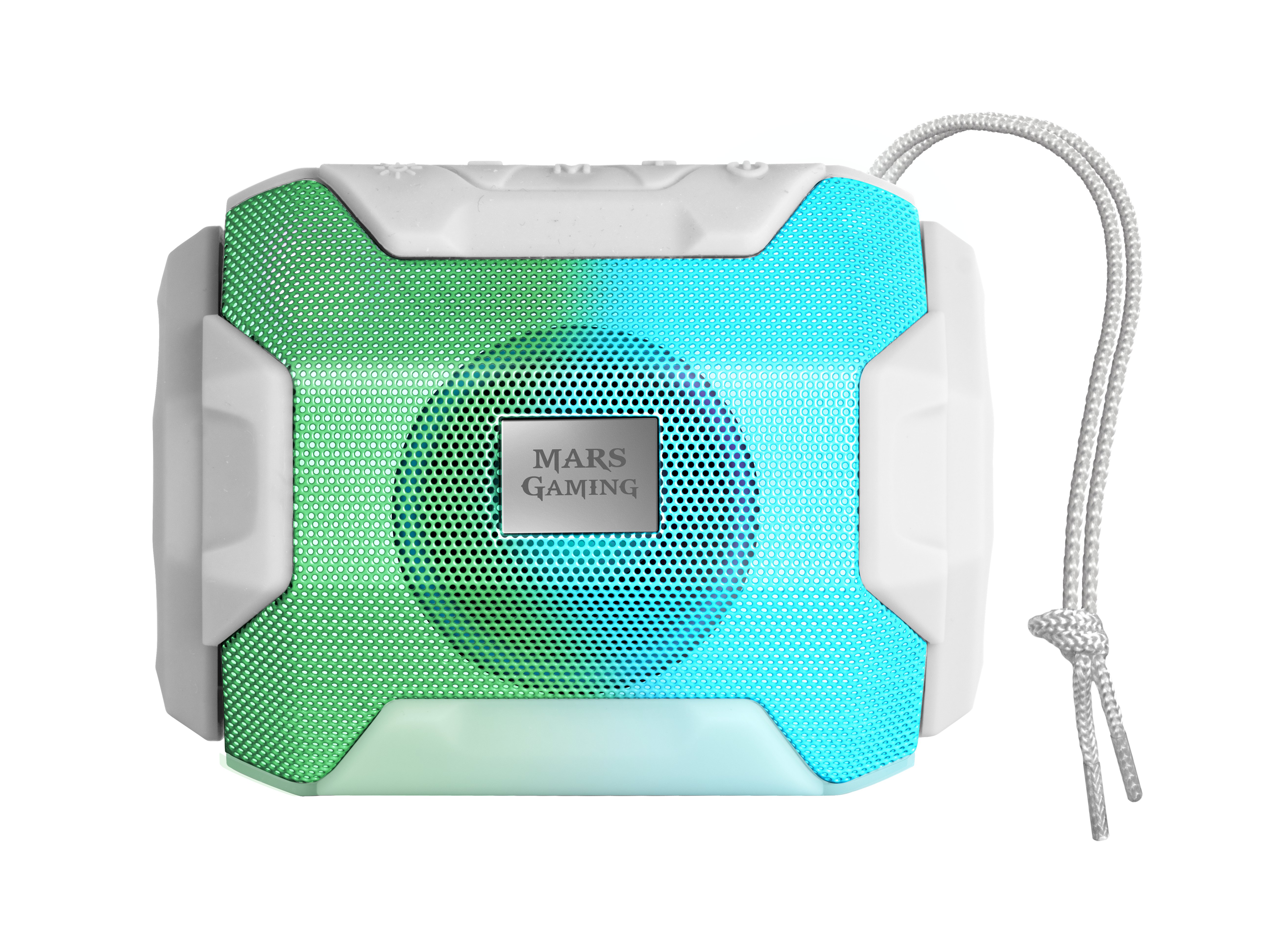 Mars Gaming MSBAXW Bluetooth 5.0 RGB Flow Portatīvais skaļrunis 10W RMS / balts (MSBAXW)