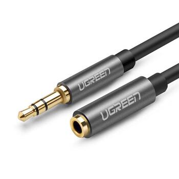 UGREEN AV118 Kabeļa pagarinātājs 3.5mm male - 3.5mm female 3m / melns (UG-10595)