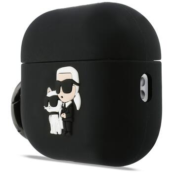 Karl Lagerfeld 3D Logo NFT Karl and Choupette Silicone Case Austiņu Maciņš Apple AirPods Pro 3 (KLAP3RUNKC)