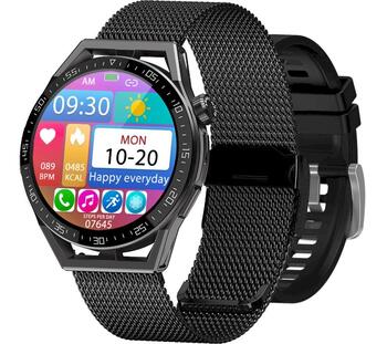 Rubicon RNCE88-2 Smartwatch Смарт-часы с силиконовым ремешком + браслетом / чёрный (RNCE88-2)