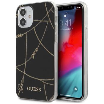 Guess GUHCP12SPCUCHBK Gold Chain Collection Защитный чехол для iPhone 12 mini 5,4